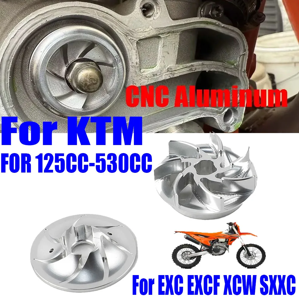 Para ktm exc excf xcw sx xc 125 150 250 300 350 450 500 530 acessórios da motocicleta bomba de água refrigerador impulsor turbina alumínio Para ktm exc excf xcw sx xc 125 150 250 300 350 450 500 530 acessórios da motocicleta bomba de água refrigerador impulsor turbina alumínio