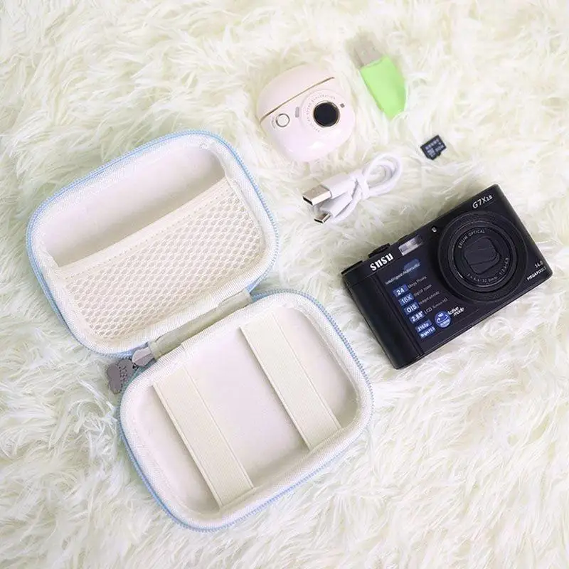 1 Peça de Estojo Protetor para Câmeras Mini CCD com Capa de Viagem, Acessórios de Bolso em Rede, Bolsa para Cartões SD e Câmera Digital 1 Peça de Estojo Protetor para Câmeras Mini CCD com Capa de Viagem, Acessórios de Bolso em Rede, Bolsa para Cartões SD e Câmera Digital