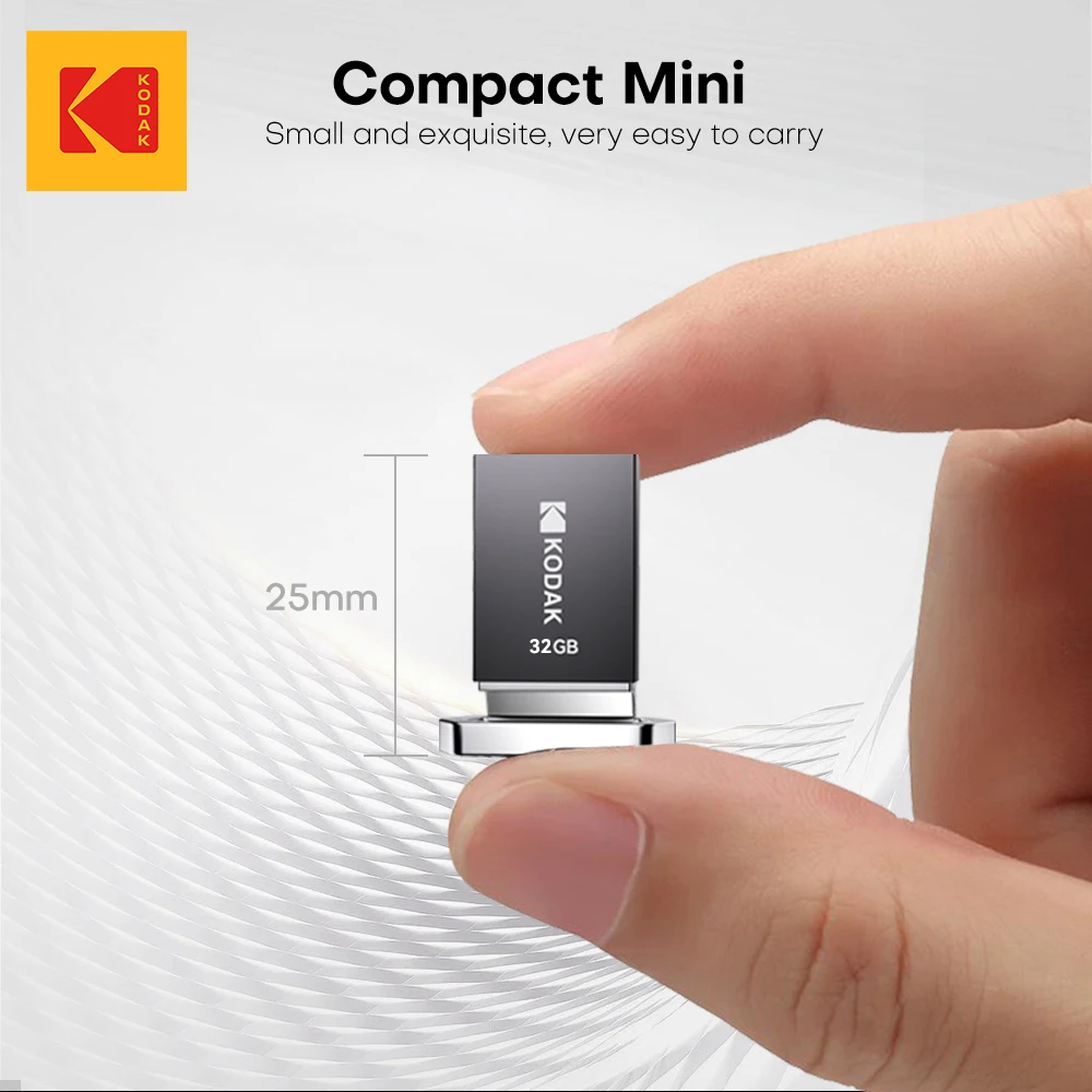 Pen Drive KODAK USB 3.2 K113 Mini, 140M/s, Dispositivo USB de Alta Velocidade, 32G 64G 128G para Carro e PC