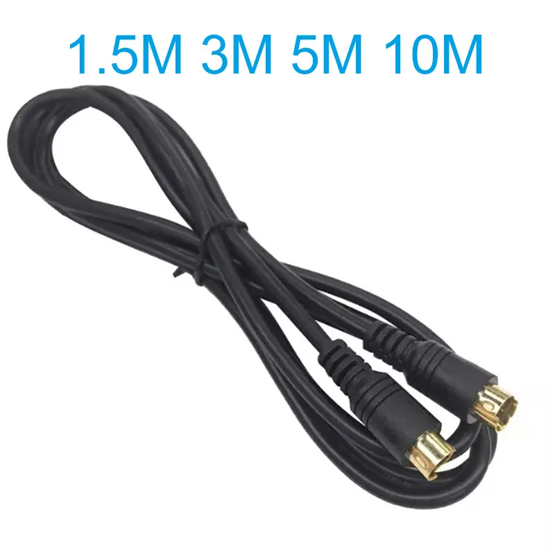 Cabo S-Video Dourado com Conector de 4 Pinos Din para Home Theater, Receptores DSS, VCRs, DVRs/PVRs, Reprodutores de DVD