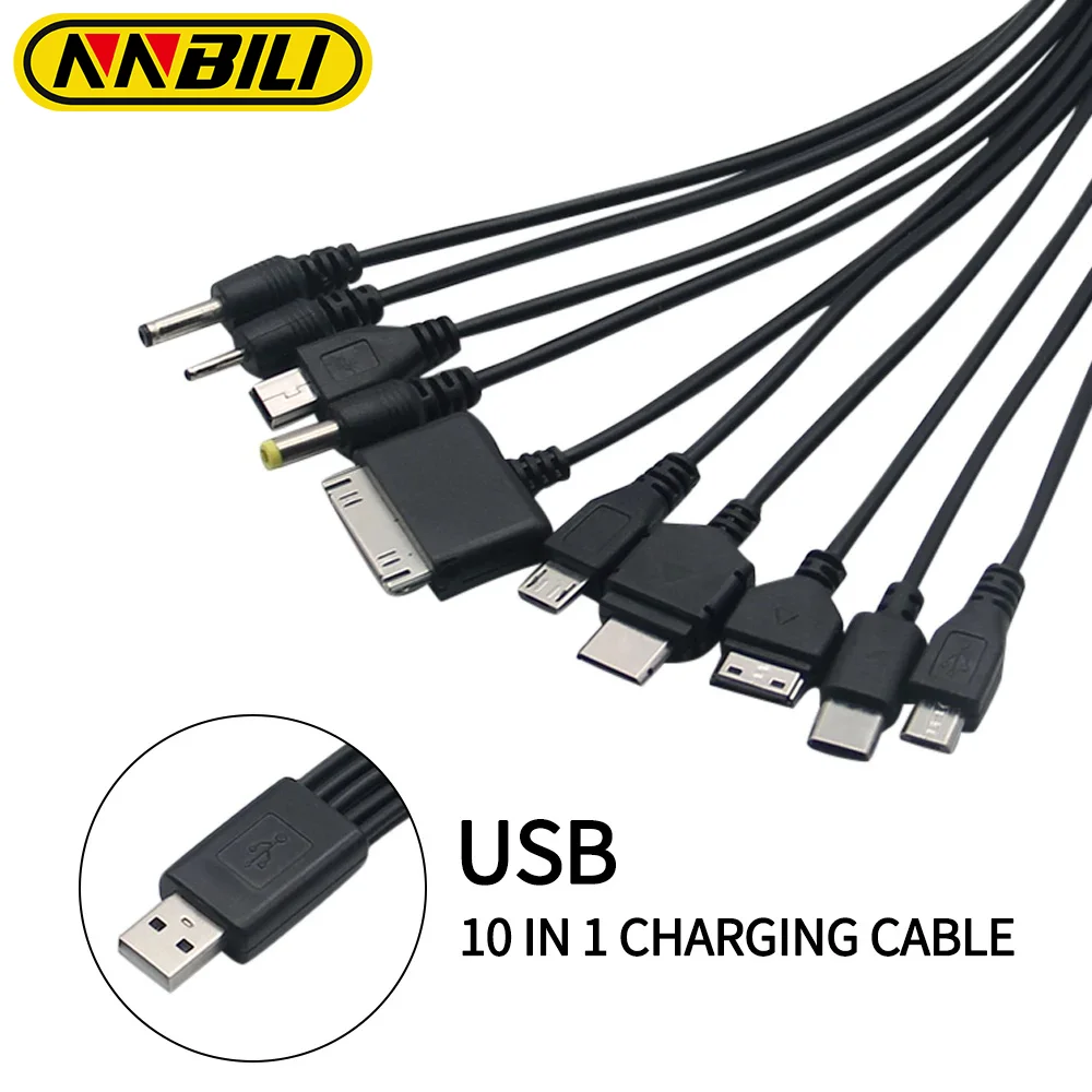 Nnbili universal 10 em 1 multi-função cabo de carregamento de telefone usb multi-cabeça cabo de carregamento para samsung nokia carregador de telefone Nnbili universal 10 em 1 multi-função cabo de carregamento de telefone usb multi-cabeça cabo de carregamento para samsung nokia carregador de telefone