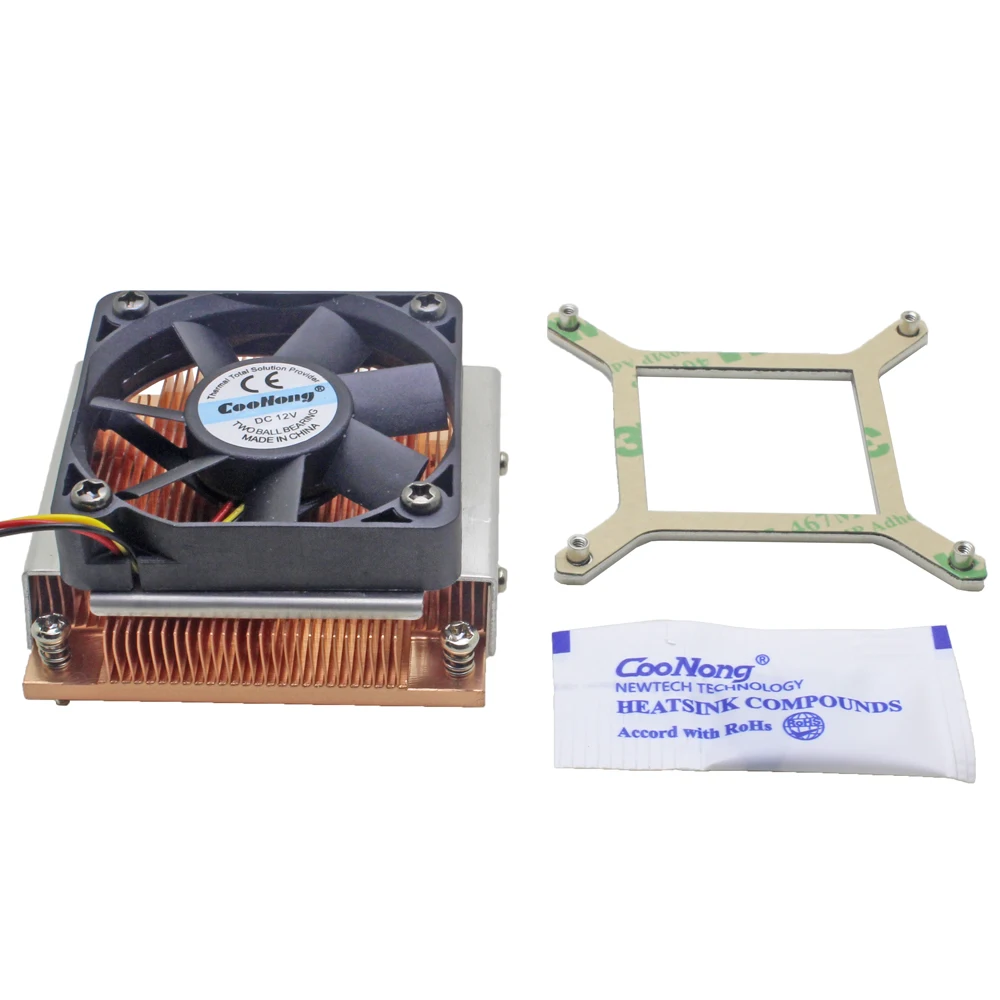 Cooler de cobre para processador intel core pga988 989, cooler para cpu de computador, dissipador de calor, refrigeração ativa