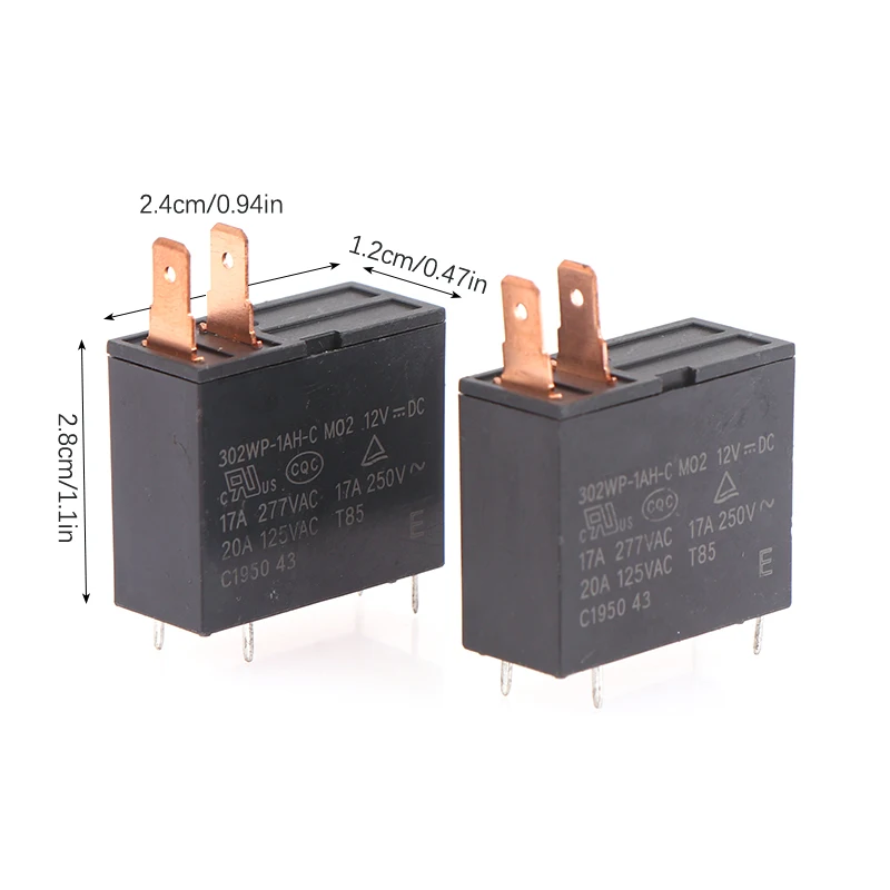 2 PCS 12V Relé 302WP-1AH-C M02 12VDC 4 Pinos Para Forno De Microondas 2 PCS 12V Relé 302WP-1AH-C M02 12VDC 4 Pinos Para Forno De Microondas