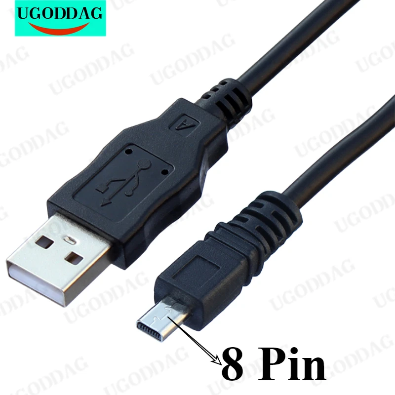 UC-E6 câmera digital cabo de dados usb mini cabo de dados de 8 pinos para nikon coolpix fuji panasonic olympus sony 1.5m 150cm UC-E6 câmera digital cabo de dados usb mini cabo de dados de 8 pinos para nikon coolpix fuji panasonic olympus sony 1.5m 150cm