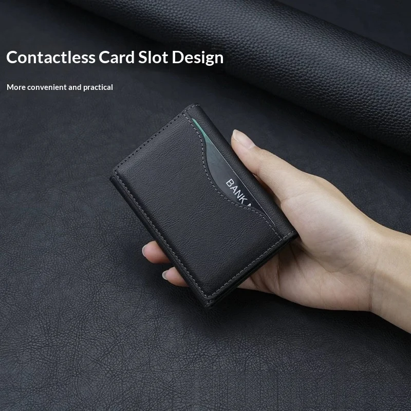 Carteira Magnética de Couro PU Homefish, Porta Cartões Múltiplos para Smartphones de 6.1/6.7 Polegadas