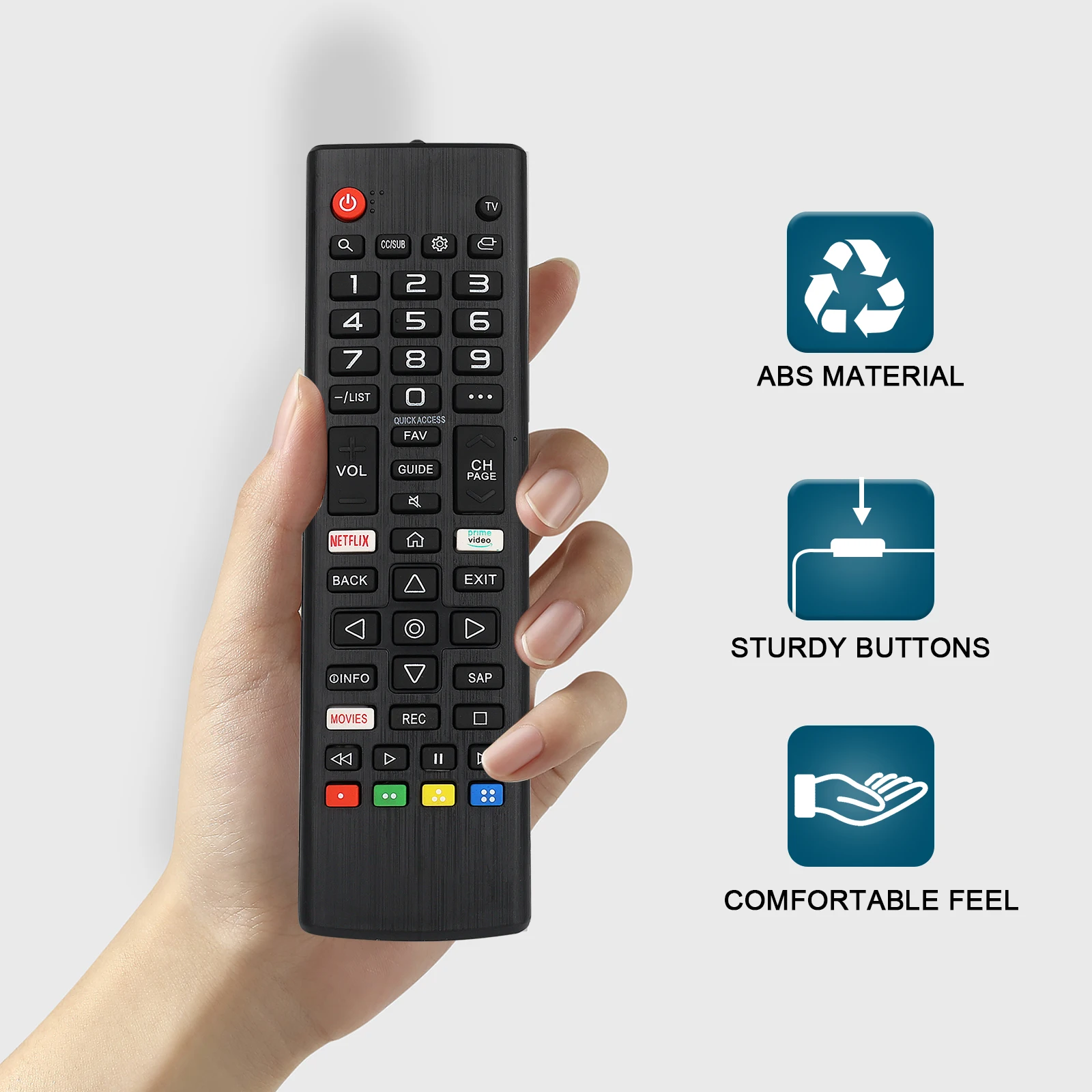 Controle Remoto de TV Akb 75675304 Para TVs inteligentes LG compatíveis com modelos de TV 32Lm5620Bpua 32Lm570Bpua 32Lm620Bpua 32Lm630B