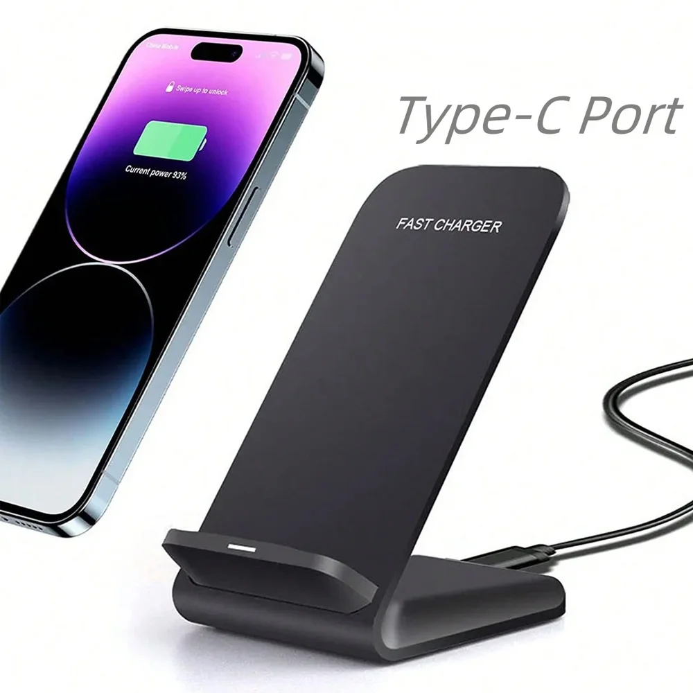 Carregador Sem Fio Rápido para Samsung S24 S23 S22 S21 Ultra, Suporte de Carregamento Rápido para iPhone 17 16 15 14 13 12 Pro Max, Xiaomi 14