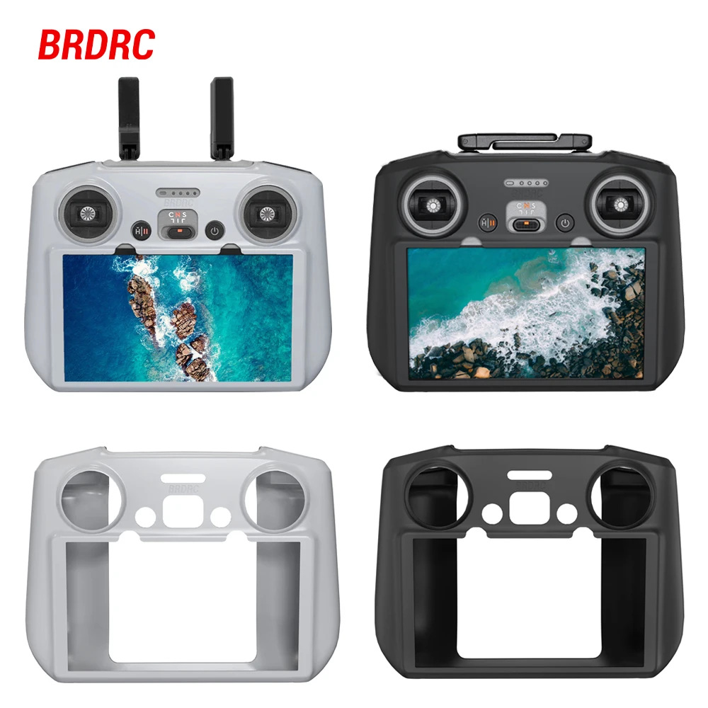 Capa de Silicone BRDRC para Drone DJI NEO 2/Mini 5 Pro/Air 3S RC 2, Capa Protetora à Prova de Arranhões, Acessório para Controle Remoto
