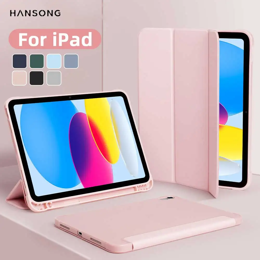 Para ipad mini 6 7 ipad pro 11 m4 ipad ar 11 m2/m3 10th a16 para ar 5/6/7/8 10.2 9.7 10.9 caso shockpro com suporte de lápis lateral