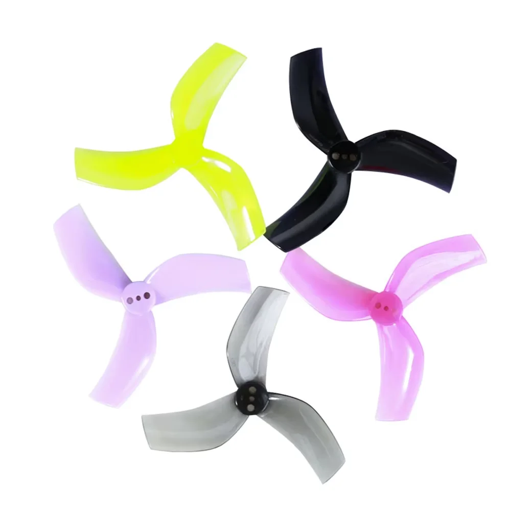 8 peças/4 pares gemfan d63 canalizado 63mm 2.5 polegadas hélice de 3 lâminas para rc fpv corrida freestyle furacão cinewhoop duto drones
