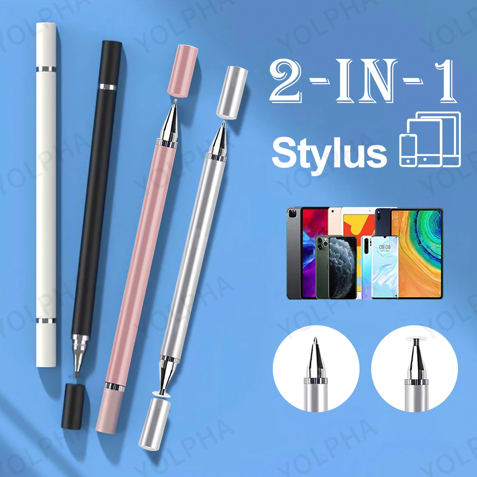 Caneta stylus universal para smartphone android, para iphone, tablet, caneta por tela sensível ao toque para apple pencil, acessórios para ipad Caneta stylus universal para smartphone android, para iphone, tablet, caneta por tela sensível ao toque para apple pencil, acessórios para ipad