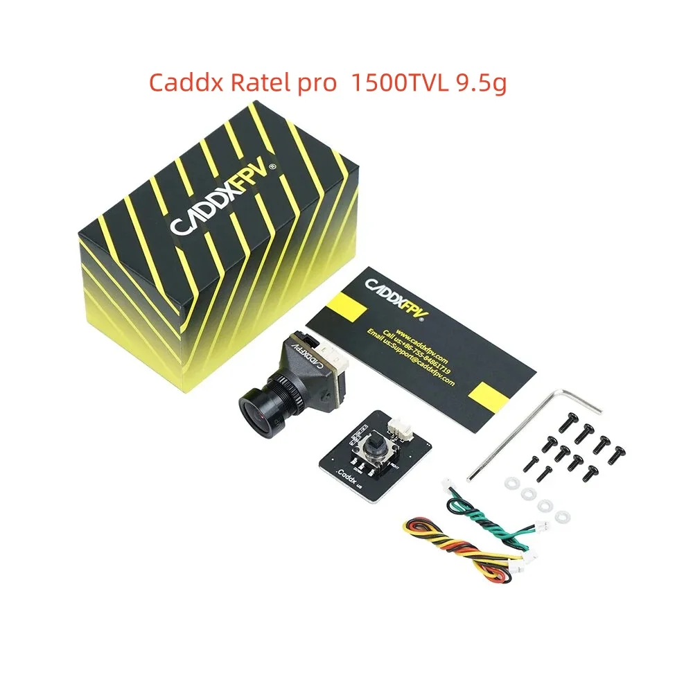 CADDX Ratel Pro 1500TVL 9.5g Ultra Leve FOVD NTSC/PAL CMOS FPV Starlight Câmera de Visão Noturna para FPV RC Drone CADDX Ratel Pro 1500TVL 9.5g Ultra Leve FOVD NTSC/PAL CMOS FPV Starlight Câmera de Visão Noturna para FPV RC Drone