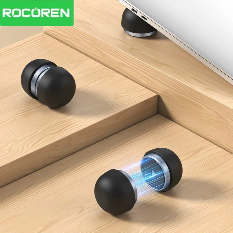 Rocoren portátil suporte notebook acessórios portátil cogumelo titular magnético mini cooler suporte para macbook pro suporte de ar Rocoren portátil suporte notebook acessórios portátil cogumelo titular magnético mini cooler suporte para macbook pro suporte de ar