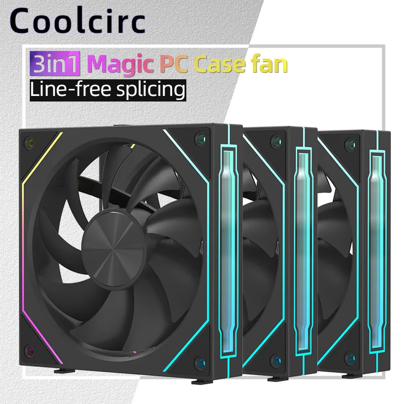Coolcirc 120mm Modular Emenda Sem Fio 12CM PC Caso Ventilador de Refrigeração ARGB Espelho Infinito Para Computador 120 240 360 Refrigerador de Água Coolcirc 120mm Modular Emenda Sem Fio 12CM PC Caso Ventilador de Refrigeração ARGB Espelho Infinito Para Computador 120 240 360 Refrigerador de Água