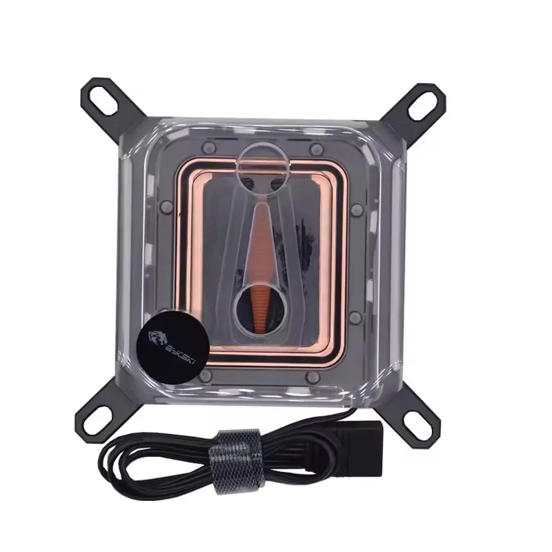 Bykski cpu bloco de água para intel lga1700/1800/115x/amd ryzen 9 am5 am4 0.08mm microcanal radiador refrigerador de água CPU-XPR-EX