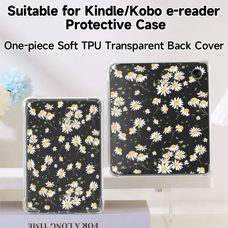 Estojo universal para leitor eletrônico de 6-7 ", para Kindle Paperwhite 5, Kindle 10/11/12, Kobo Clara/Libra Color/BW, à prova de choque, resistente a arranhões