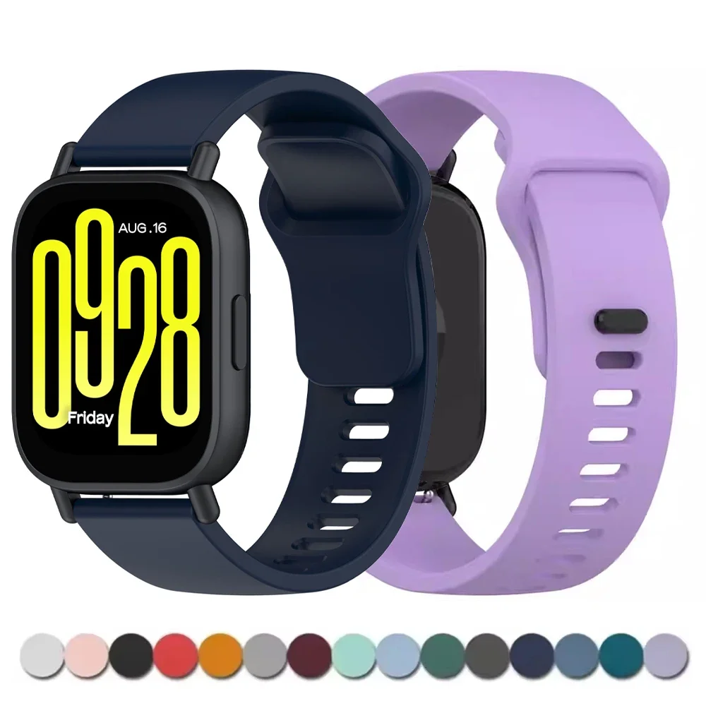 Pulseira de silicone para Redmi Watch 5 Active/5 Lite, acessórios para smartwatch, pulseira esportiva de 22 mm para Redmi Watch 5 Lite.