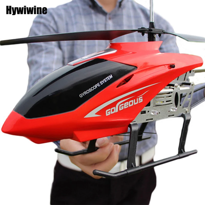 Helicóptero rc com controle remoto extra durável grande avião brinquedo para crianças modelo drone ao ar livre 3.5ch 80cm aeronave grande helicóptero