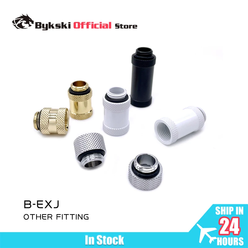 Bykski macho para fêmea g1/4 ''extensor encaixe 7.5mm 10mm 15mm 20mm 25mm 30mm 40mm conector de refrigerador de água multil cores B-EXJ-40