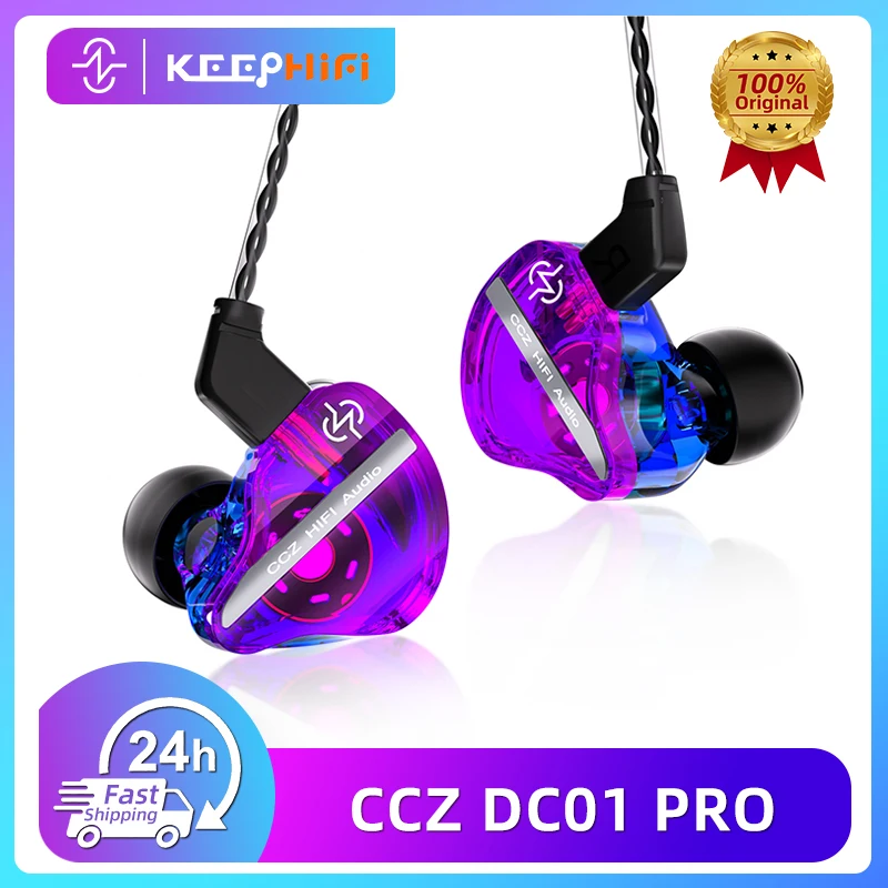 Fones de Ouvido Intra-auriculares Profissionais CCZ DC01 Pro para Músicos, 110db 22Ω, Headset Gamer, Fones com Fio de Graves Potentes