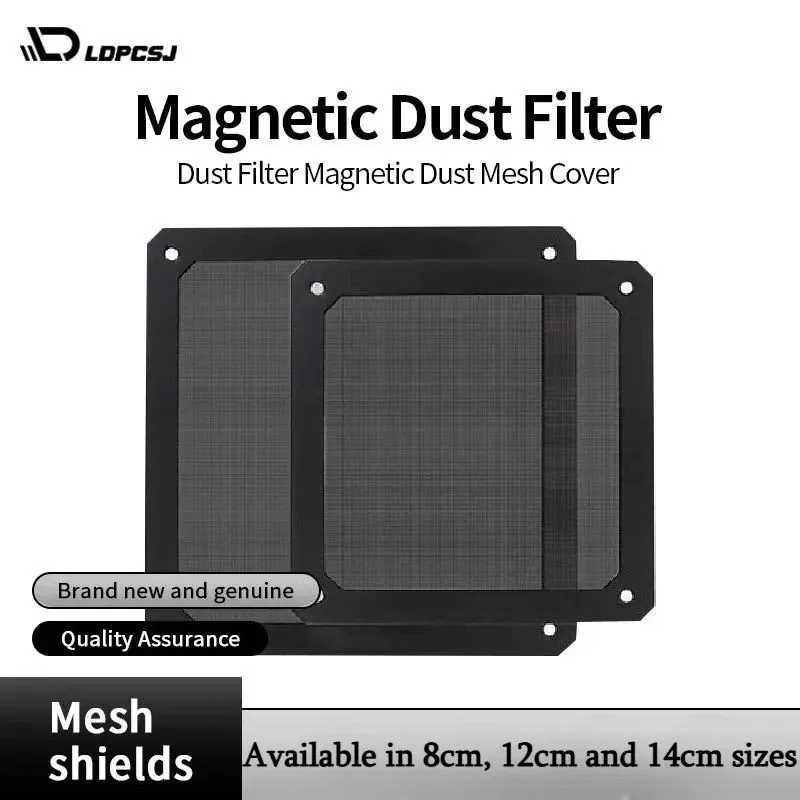 Filtro de Poeira Magnético LDPCSJ com Rede de Malha de 8-14cm para Gabinete de PC, Ventilador de Refrigeração e Fonte de Alimentação com Furo Filtro de Poeira Magnético LDPCSJ com Rede de Malha de 8-14cm para Gabinete de PC, Ventilador de Refrigeração e Fonte de Alimentação com Furo