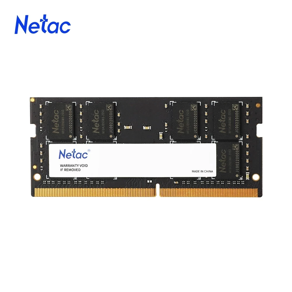 Memória RAM DDR4 Netac para Notebook, 4GB, 8GB, 16GB, Sodimm DDR4 3200MHz, 2666MHz, 260Pin, RAM para Laptop 1.2V JEDEC