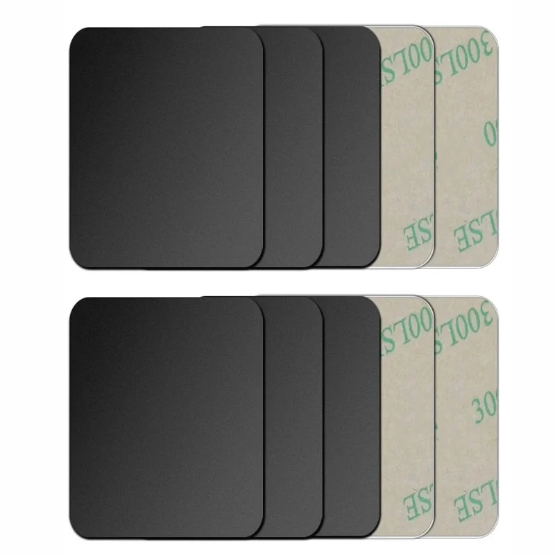 Placa de metal magnética para suporte do telefone do carro universal folha de ferro disco adesivo montagem do telefone móvel suporte magnético para todos os telefones inteligentes