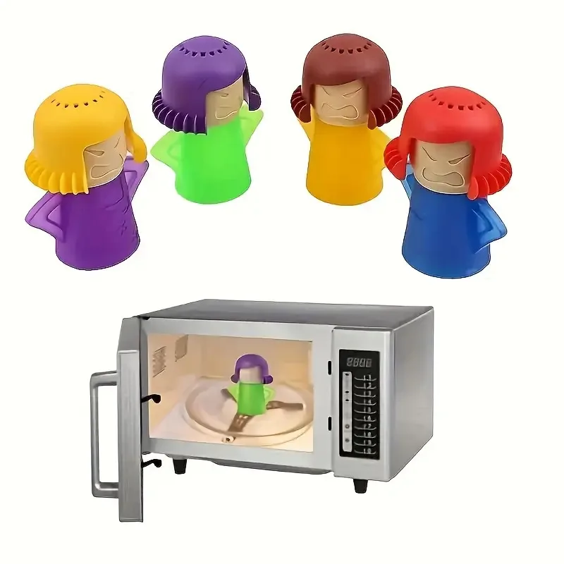 1pc irritado mãe escova de limpeza de cozinha forno microondas limpador a vapor geladeira remove facilmente graxa e manchas ferramenta de limpeza