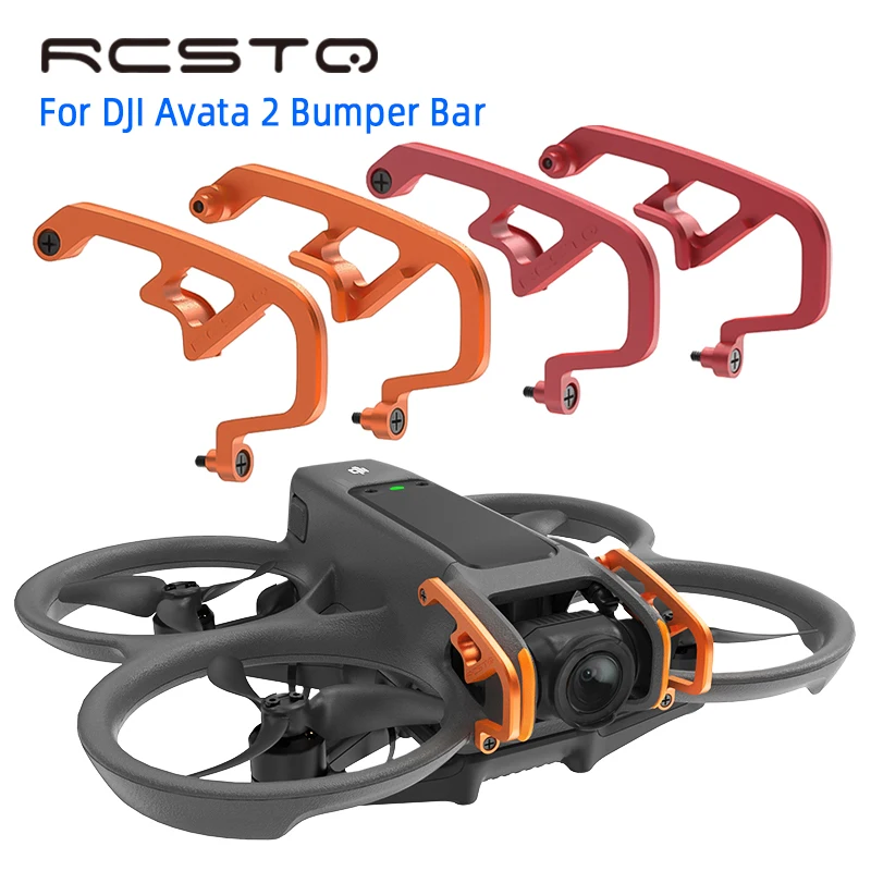 Rcstq drone barra anti-colisão para dji avata 2 gimbal câmera pára-choques protetor liga de alumínio barra para avata 2 acessórios