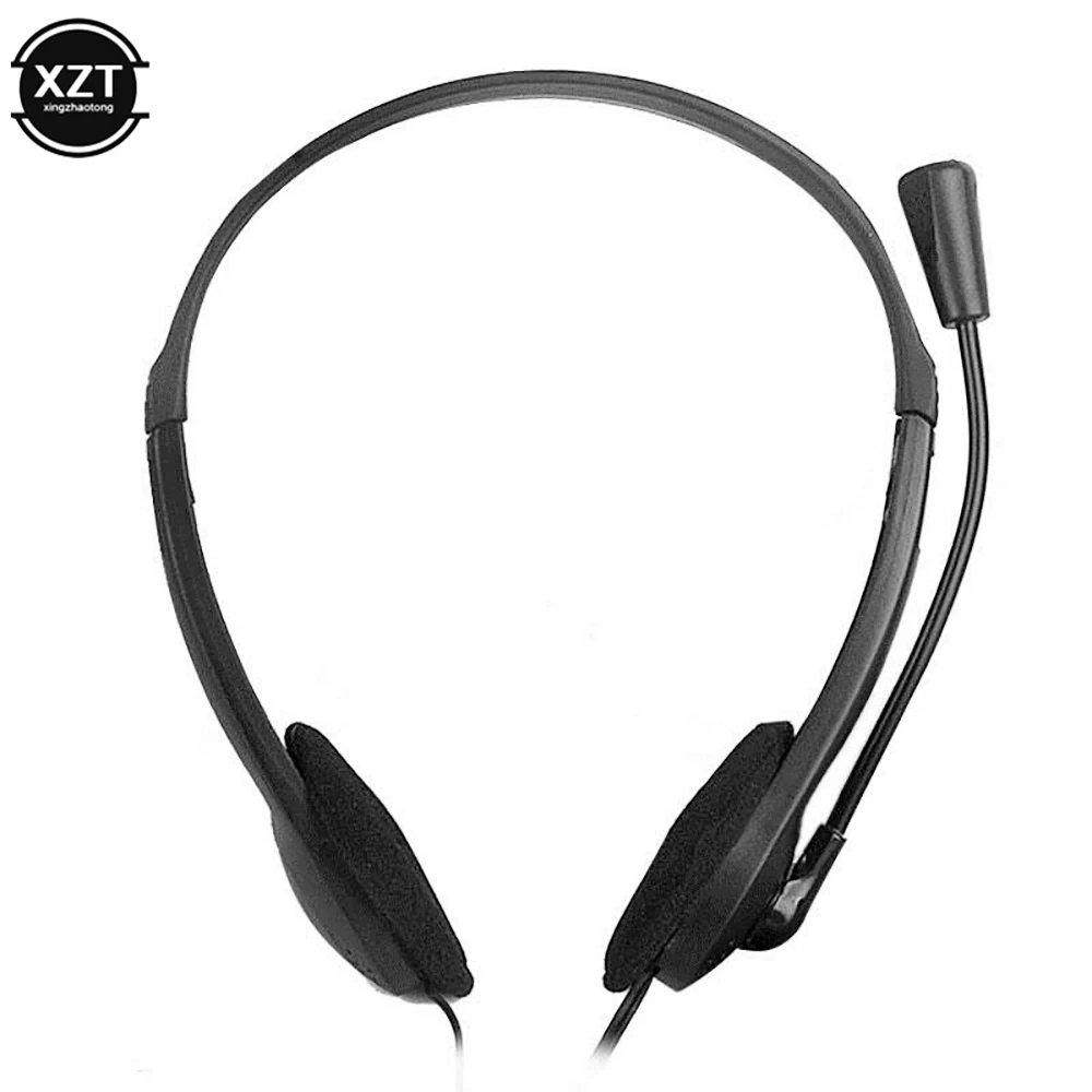 3.5mm com fio fone de ouvido estéreo com cancelamento de ruído fone de ouvido com microfone gaming para computador portátil desktop