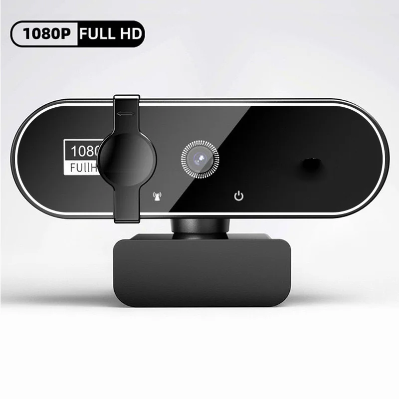 Webcam Full HD 1080P com microfone embutido - Câmera USB com autofoco para PC laptop ideal para gravação de vídeo e conferências Webcam Full HD 1080P com microfone embutido - Câmera USB com autofoco para PC laptop ideal para gravação de vídeo e conferências