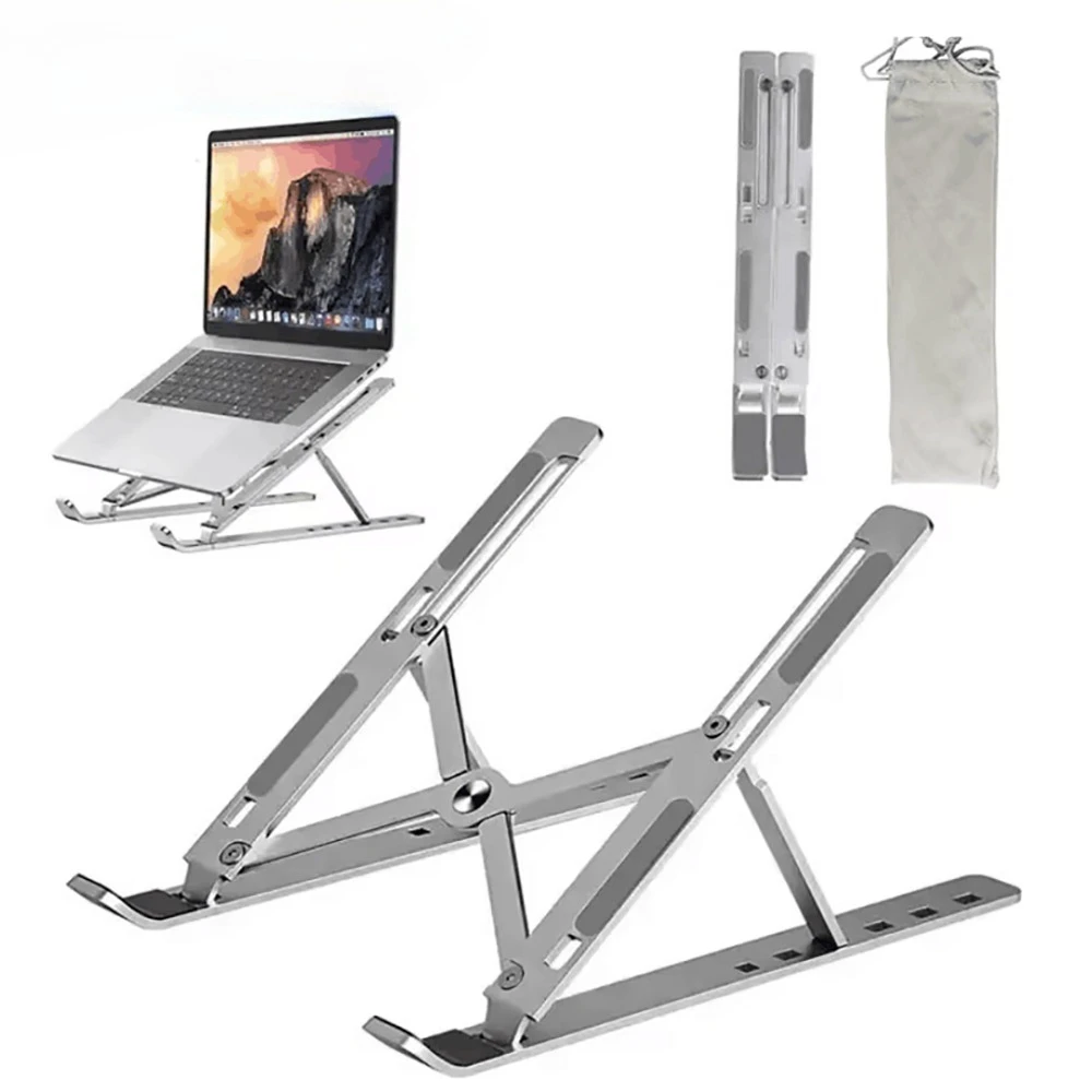 Suporte ajustável para laptop, portátil, dobrável, suporte para monitor de computador, para macbook air, ipad, tablets, acessórios de base