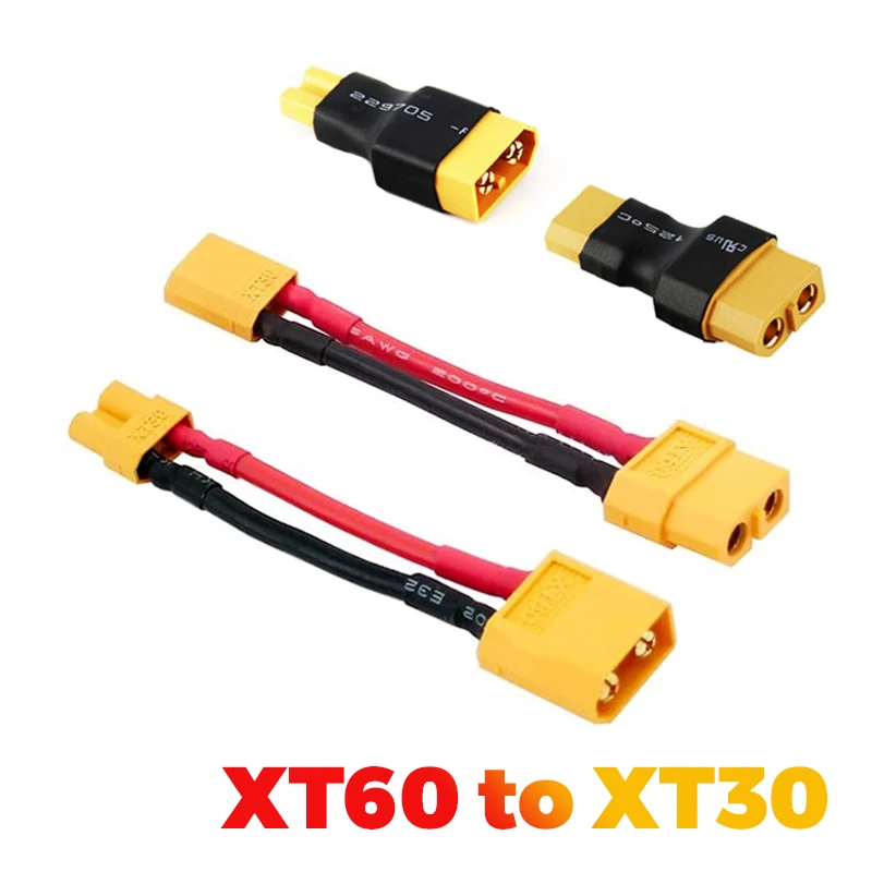 1 peça adaptador de conector xt60 para xt30 plugue macho/fêmea 10cm 16awg cabo de fio de silicone para rc fpv quadcopter cinelog35 peças de drone 1 peça adaptador de conector xt60 para xt30 plugue macho/fêmea 10cm 16awg cabo de fio de silicone para rc fpv quadcopter cinelog35 peças de drone
