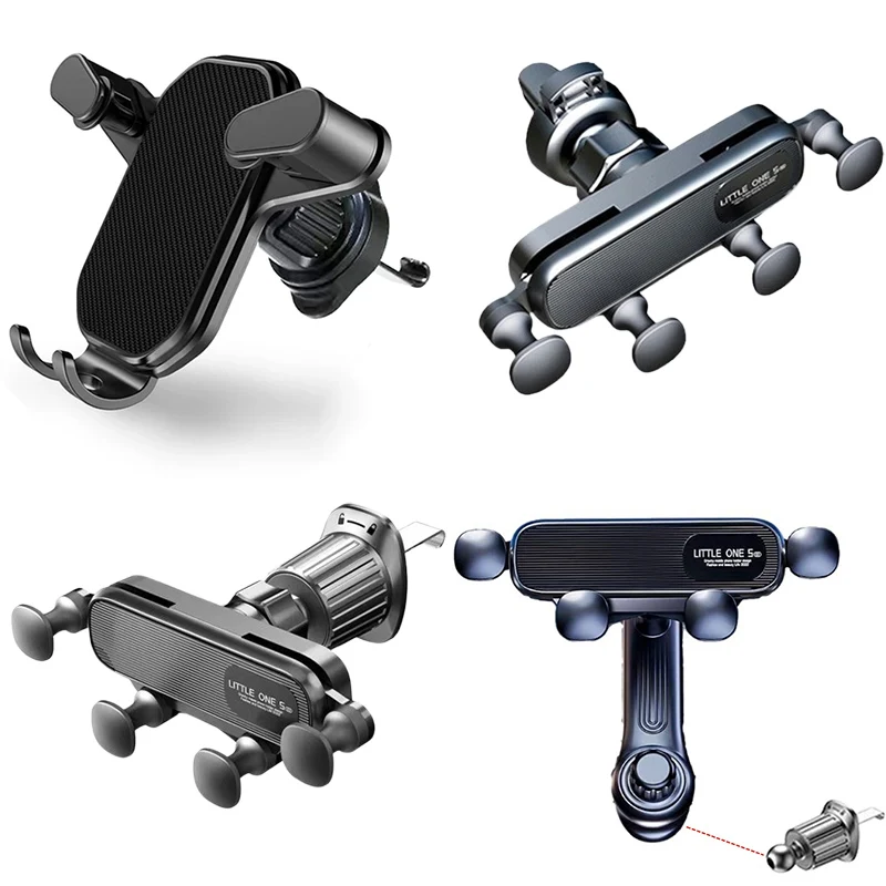 Suporte de telefone para carro por gravidade, para celular de 4.7-7 polegadas, ventilação de ar do carro, montagem universal à prova de choque, clipe gps, suporte para smartphone Suporte de telefone para carro por gravidade, para celular de 4.7-7 polegadas, ventilação de ar do carro, montagem universal à prova de choque, clipe gps, suporte para smartphone