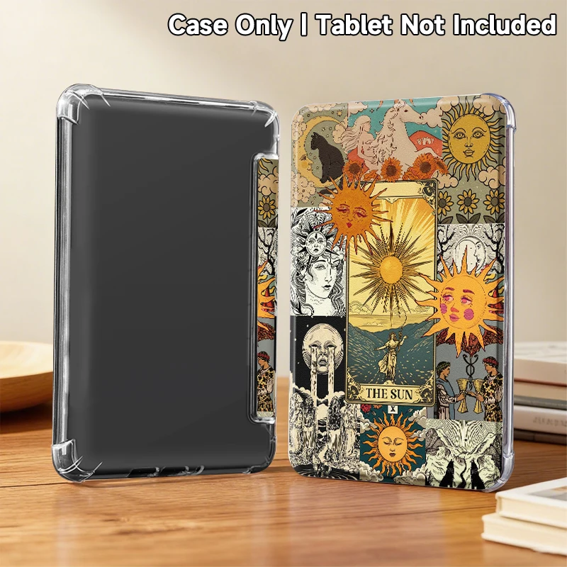 Capa universal kindle, para novo kindle 10/11/12th, kindle paperwhite5, sono/wake, à prova de choque, ideal para leitores eletrônicos, proteção total