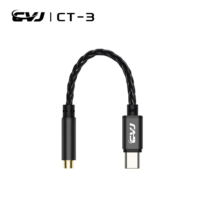 CVJ CT-3 DAC Portátil Tipo-C para Cabo de Fone de Ouvido 3.5mm/4.4mm Chip CX31993 8 Fios Trançados Banhados a Prata Apresentação de Som de Qualidade Hifi CVJ CT-3 DAC Portátil Tipo-C para Cabo de Fone de Ouvido 3.5mm/4.4mm Chip CX31993 8 Fios Trançados Banhados a Prata Apresentação de Som de Qualidade Hifi