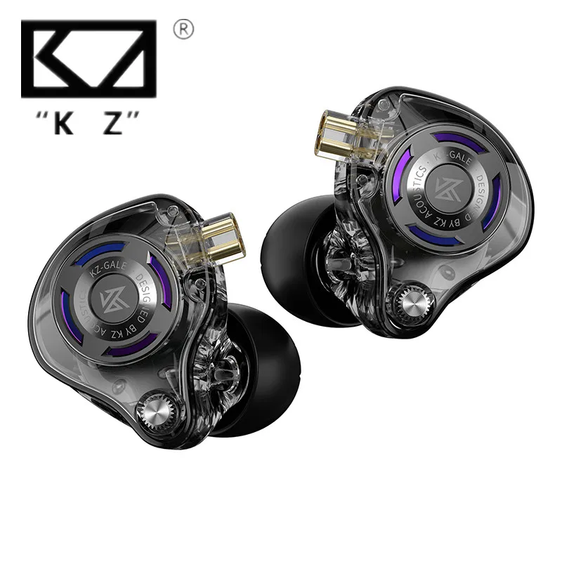 KZ Gale Fones de ouvido intra-auriculares para jogos E-sports Bass Metal para videogame Stage Live Sound Headphones KZ Gale Fones de ouvido intra-auriculares para jogos E-sports Bass Metal para videogame Stage Live Sound Headphones