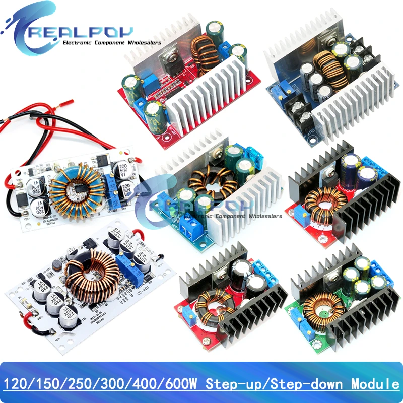DC-DC 120W / 150W / 250W / 9A 300W / 300W 20A / 400W 15A / 600W 10A Conversor de reforço intensificador / Módulo de fonte de alimentação Buck Step Down