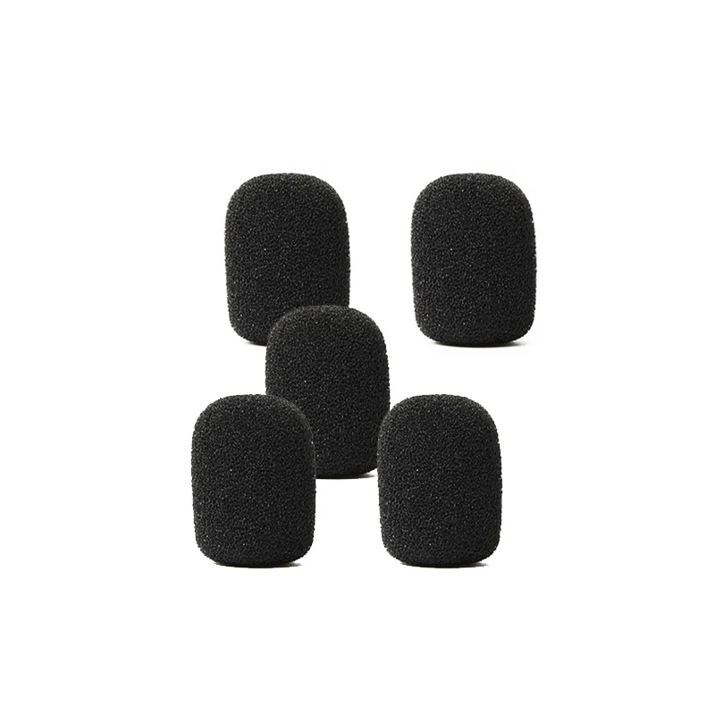 5 pçs pequena espuma mini microfone capas para fone de ouvido microfone capa para proteção fone de ouvido para microfones de lapela