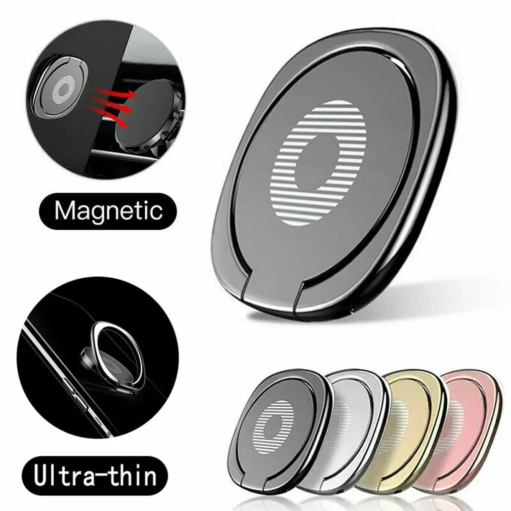 Suporte de anel para telefone, universal, ultrafino, giratório, de metal, para iphone, xiaomi, huawei, suporte para smartphone, suporte para dedo