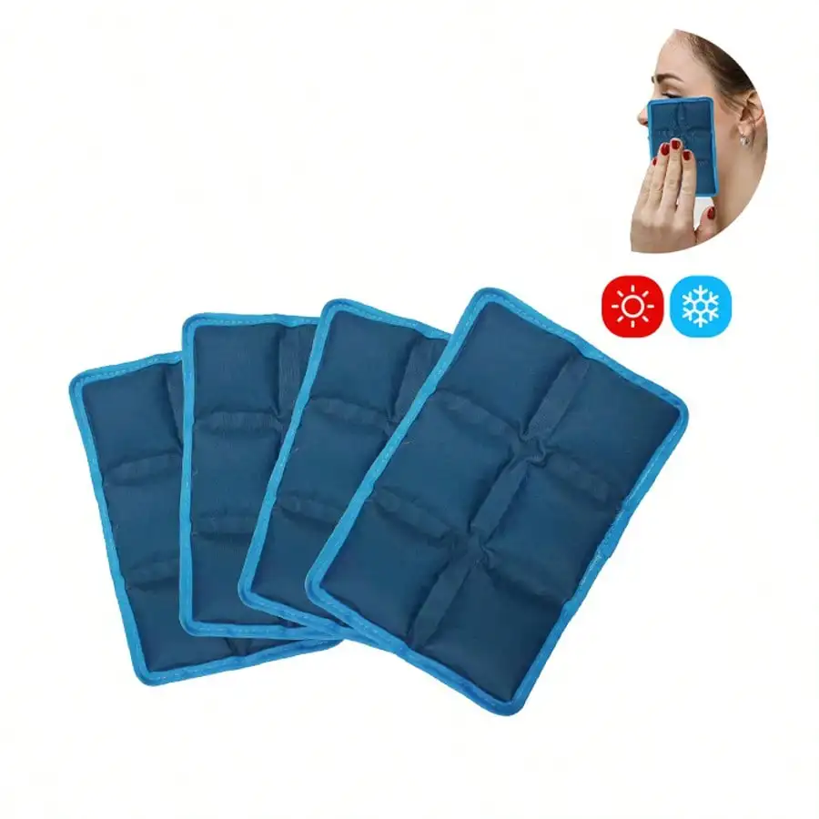 4 Pacotes de Gelo Reutilizáveis para Coolers, Pacotes Slim para Congelador, Pequeno Cooler para Primeiros Socorros, Pacote Frio Reutilizável com Absorção de Água para Viagem 4 Pacotes de Gelo Reutilizáveis para Coolers, Pacotes Slim para Congelador, Pequeno Cooler para Primeiros Socorros, Pacote Frio Reutilizável com Absorção de Água para Viagem