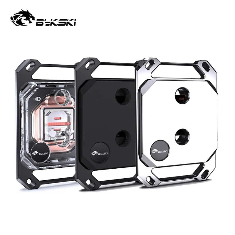 Bykski cpu bloco de água para am5, am4, am3 amd ryzen 9/7/5/3 processador cooler, acrílico, pom, 0.2mm micro canal CPU-XPR-M-V3