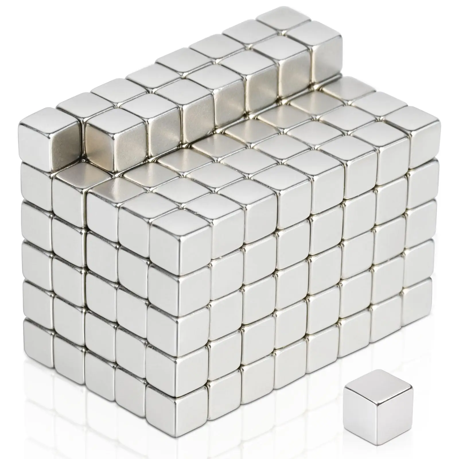 Imãs de Terra Rara 7 X 7 X 7mm, Imãs Pequenos para Geladeira, Quadro Branco, Ciência, Artesanato, Escritório e Armários