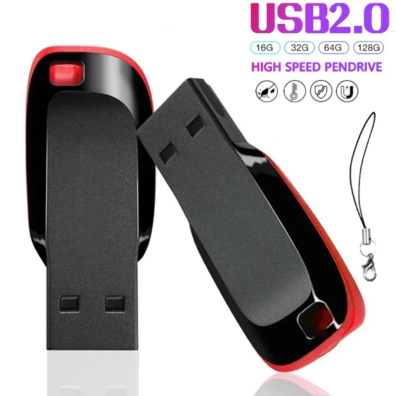 Alta velocidade usb 2.0 pendrive 64gb 32gb 16gb 8gb memoria usb memória vara pen drive usb flash drives à prova dwaterproof água u disco 128gb 512gb