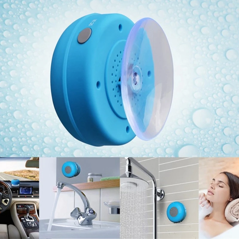 Caixa de Som Bluetooth Sem Fio à Prova d'Água para Banheiro com Ventosa Grande, Alto-falante Estéreo Mini Portátil para Esportes ao Ar Livre Caixa de Som Bluetooth Sem Fio à Prova d'Água para Banheiro com Ventosa Grande, Alto-falante Estéreo Mini Portátil para Esportes ao Ar Livre
