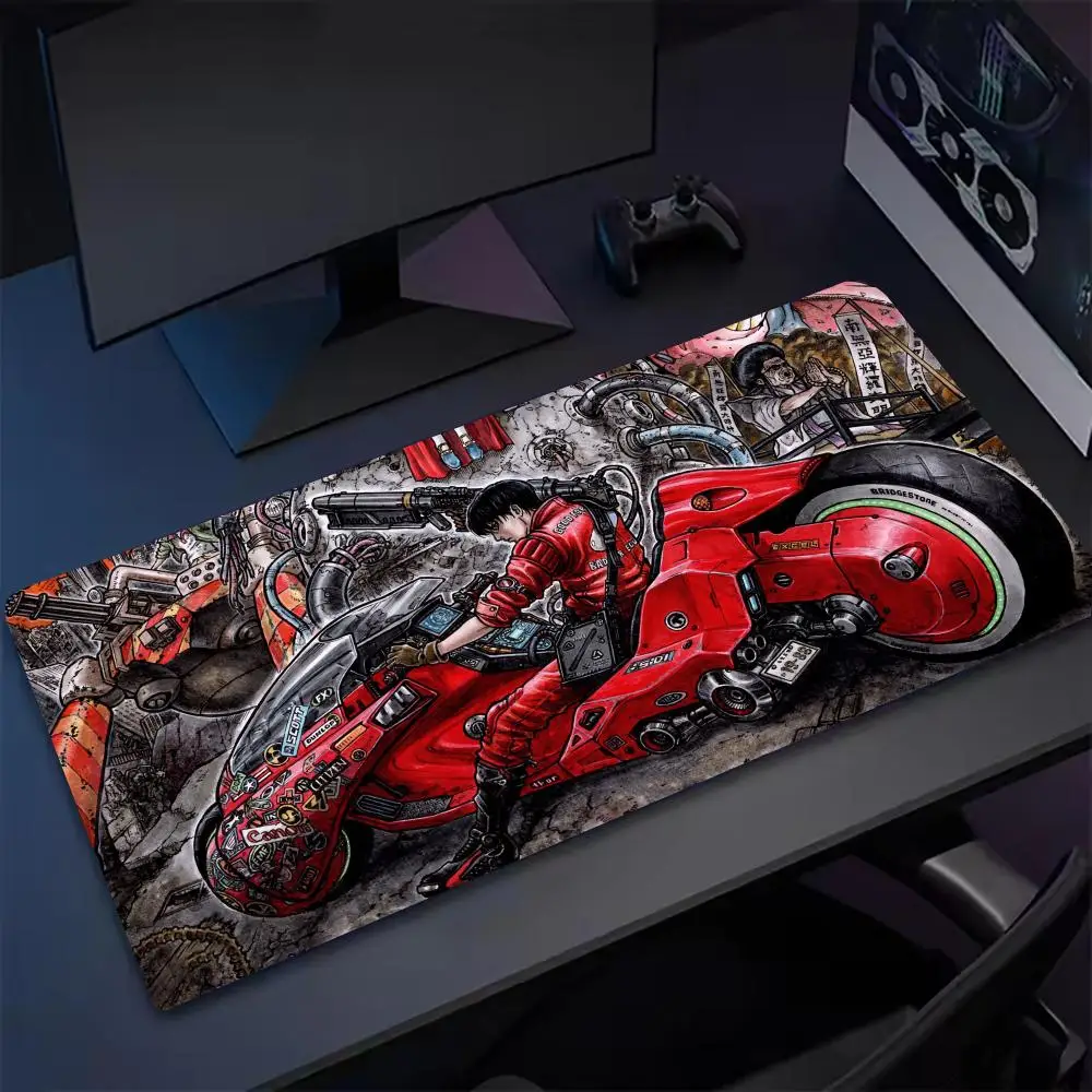 Anime motocicleta menino mouse pad mini pc grande monitor mousepad xl portátil jogos bloqueio de borracha telefone mesa esteira computador gamers escritório