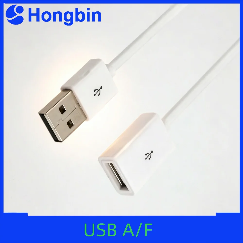 Cabo Extensor de Dados USB 2.0 A Macho para Fêmea, Cabo Extra para Carregamento de iPhone 6 Plus, Samsung Note4, S6 Edge e Laptops