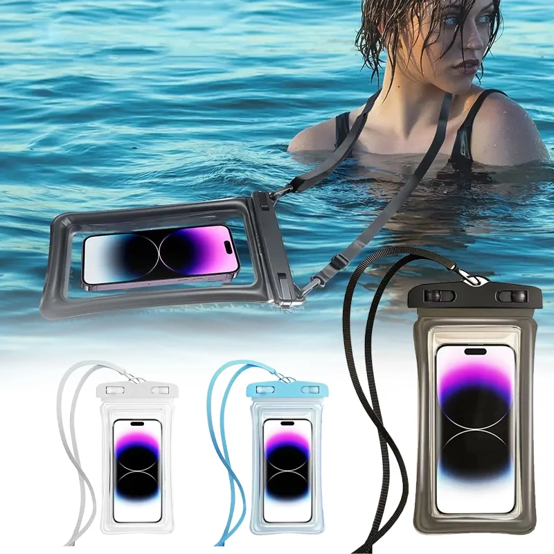 1-30 pçs de alta qualidade universal à prova dwaterproof água smartphone saco caso telefone flutuante à prova dwaterproof água bolsa telefone para mergulho natação