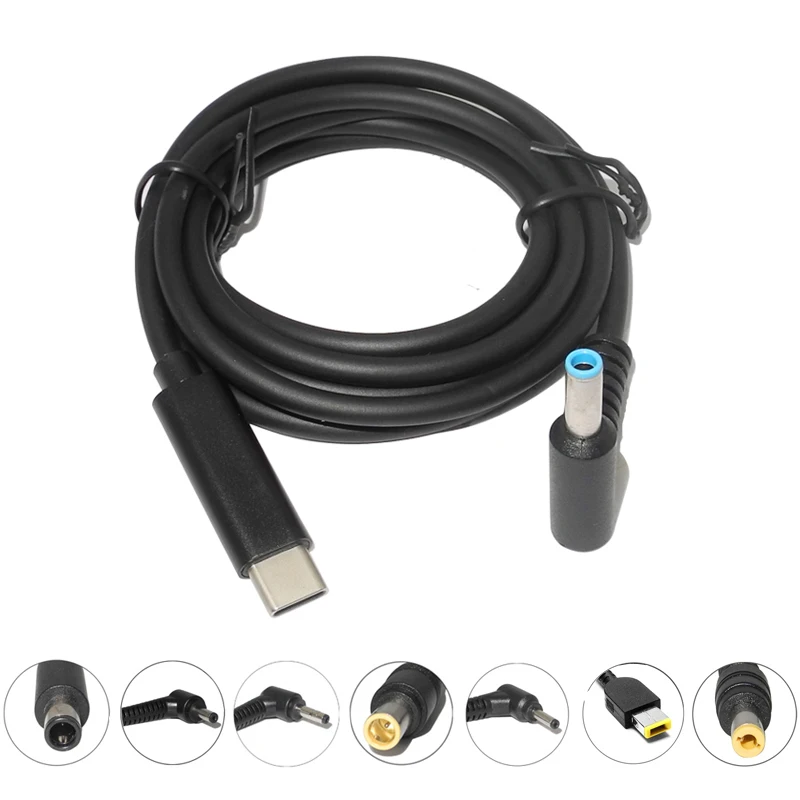 Cabo de carregamento usb c pd tipo c para dc conversor adaptador de alimentação universal para lenovo asus dell hp acer samsung lg laptops Cabo de carregamento usb c pd tipo c para dc conversor adaptador de alimentação universal para lenovo asus dell hp acer samsung lg laptops