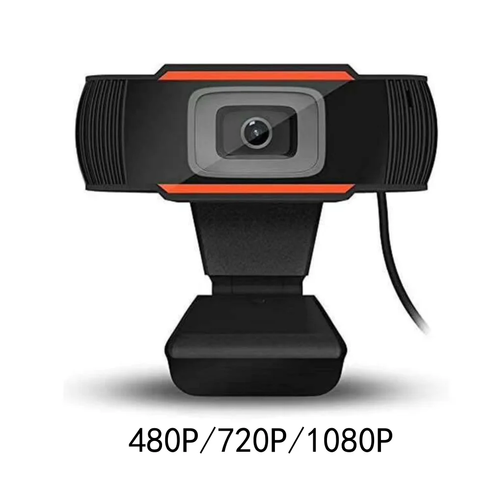 Mini webcam 480/720/1080p hd usb câmera web com microfone para computador desktop gamer webcast chamada de vídeo conferência trabalho